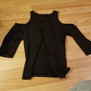 Black top cut out shoulder